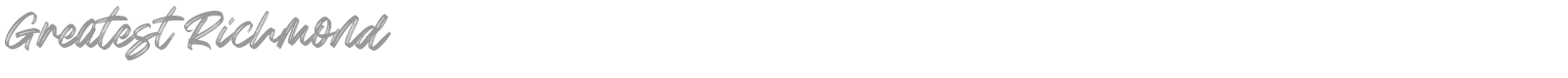 Greatest Richmond font preview
